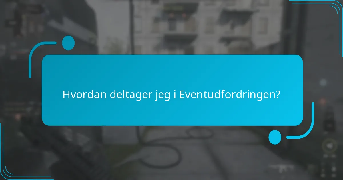Hvornår finder Eventudfordringen sted?
